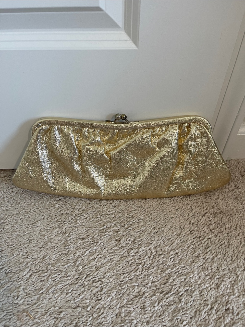 Metallic Gold Evening Clutch Bag